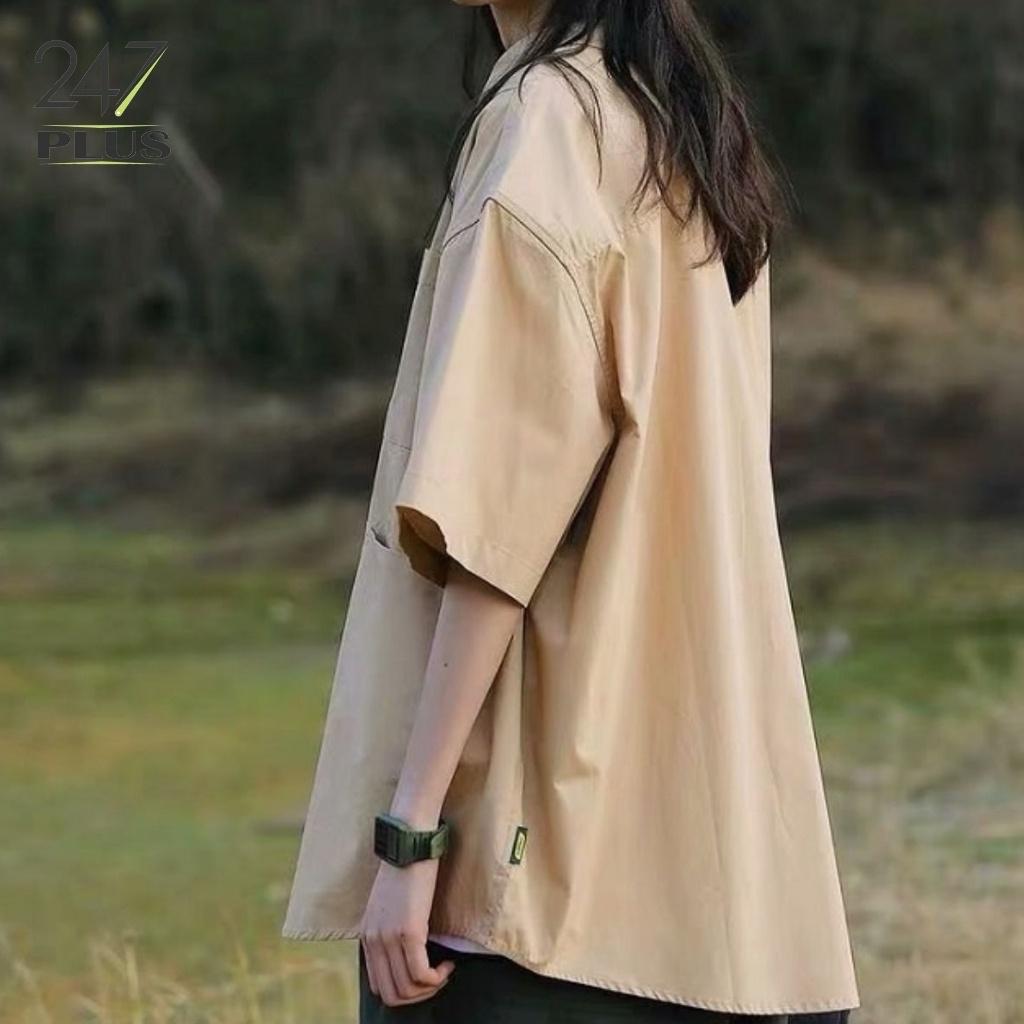 Áo Sơ Mi Cộc Tay Vintage Siêu Xinh