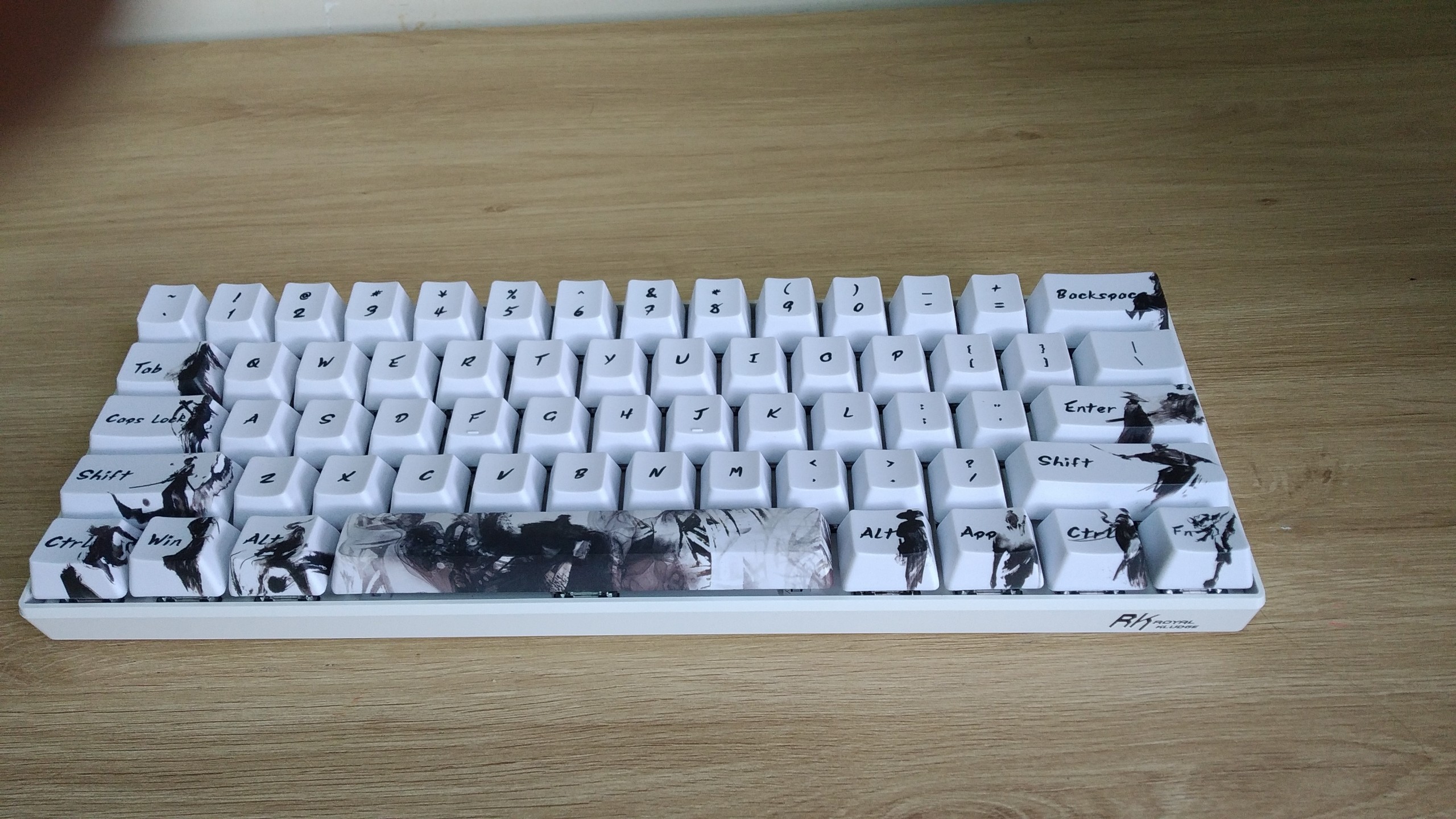 Bàn phím cơ không dây RK61 - Phiên bản giới hạn Kiếm Khách- Keycap PBT, công nghệ in Dye-sub. Chính hãng Royal Kludge