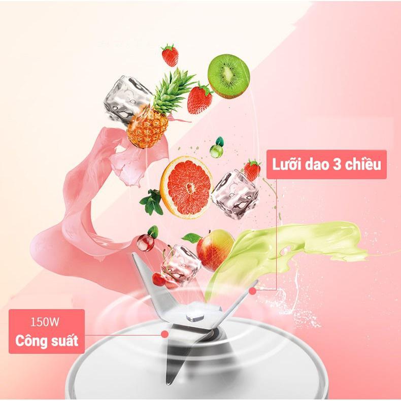Máy Xay Sinh Tố Cầm Tay Mini - Máy Xay Đa Năng Meet Juice