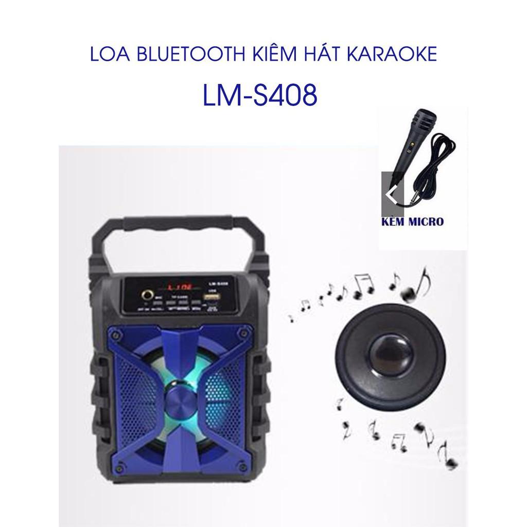 Loa Kẹo Kéo Karaoke Bluetooth Mini LM S408 - Tiện lợi - Âm to - Cực đã