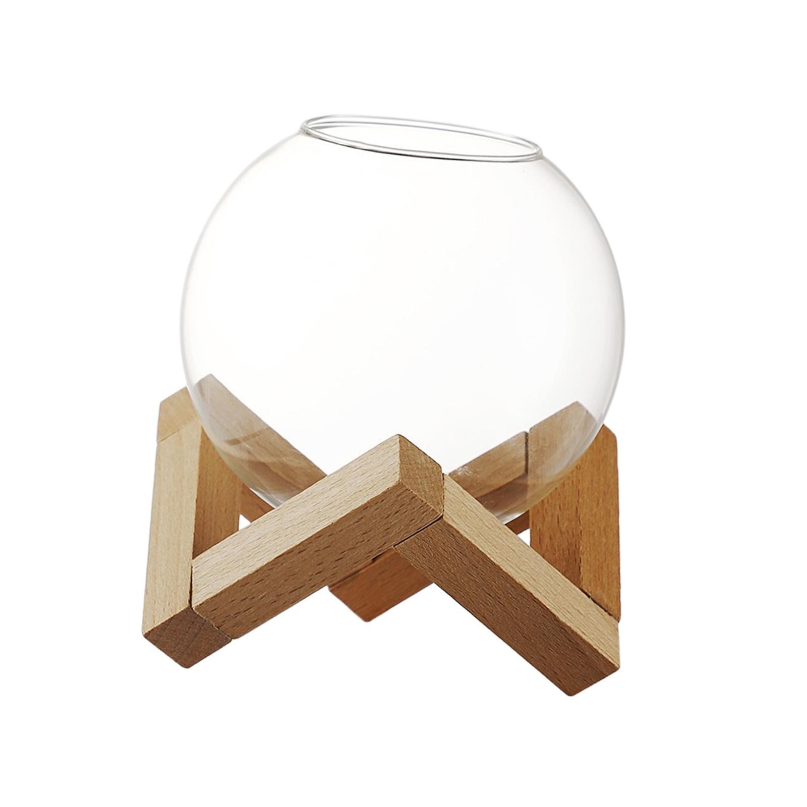 Cocktail Glass with Wood Stand Martini Glass for Wedding