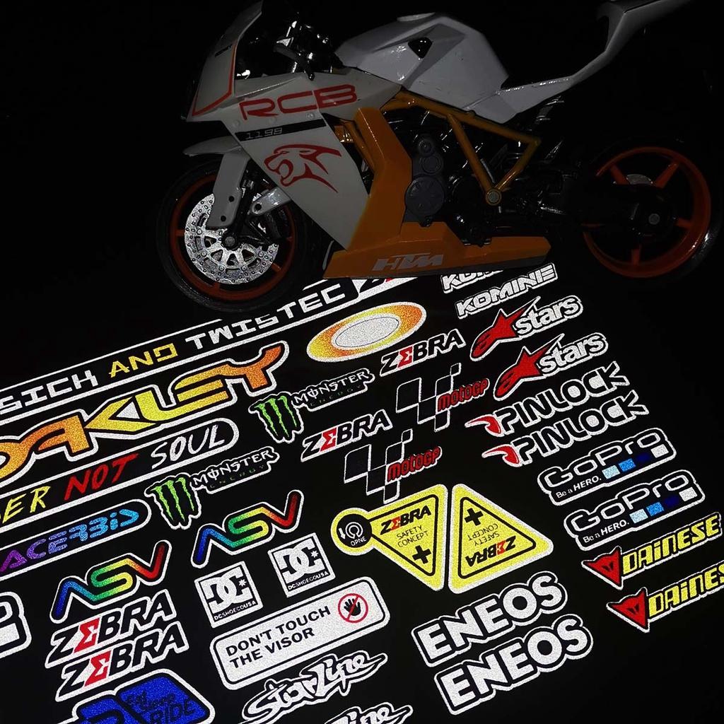 Phản chiếu Xe máy Nhãn dán EVO Chất lượng cao Xe đạp Xe ô tô Decal Vinyl