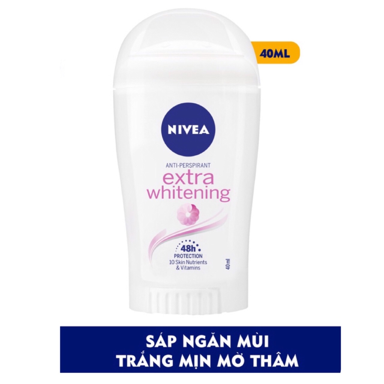 Combo 2 Sáp Ngăn Mùi NIVEA Extra Whitening Trắng Mịn Mờ Vết Thâm (40ml) - 82896