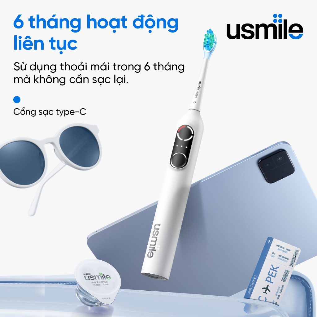 Bàn Chải Điện Sóng Siêu Âm Usmile P10 Pro - Hàng Chính Hãng
