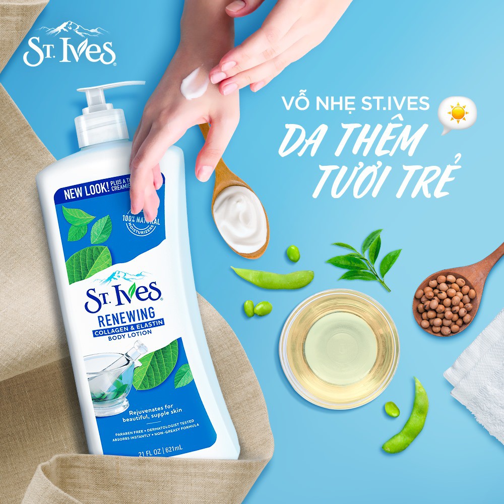 [NK Mỹ] Sữa Dưỡng Thể St.Ives 621ml nhiều mùi hương Nhập khẩu Mỹ - TD Shop