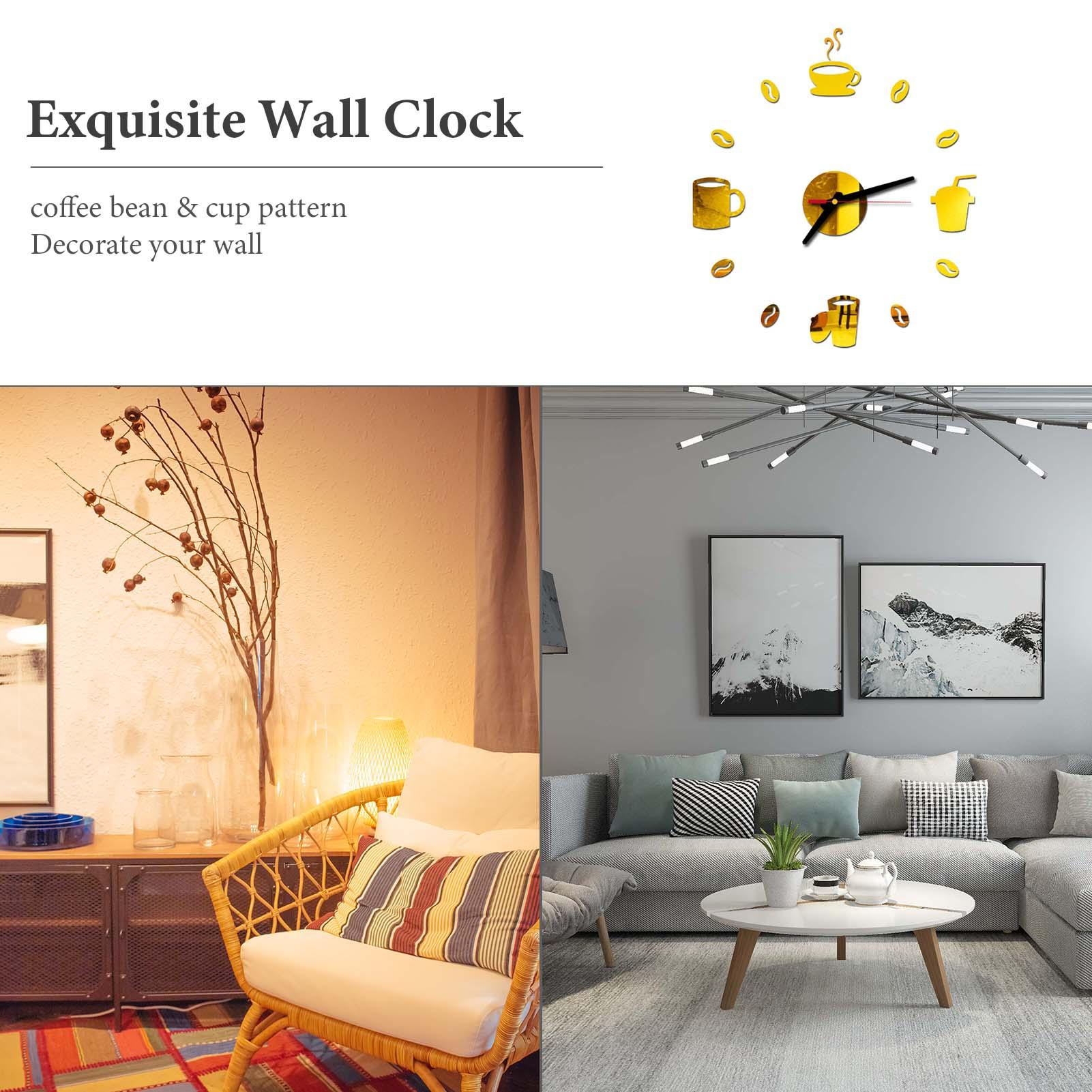 Bộ đồng hồ dán tường DIY, thiết kế độc đáo, trang trí cho gia đình