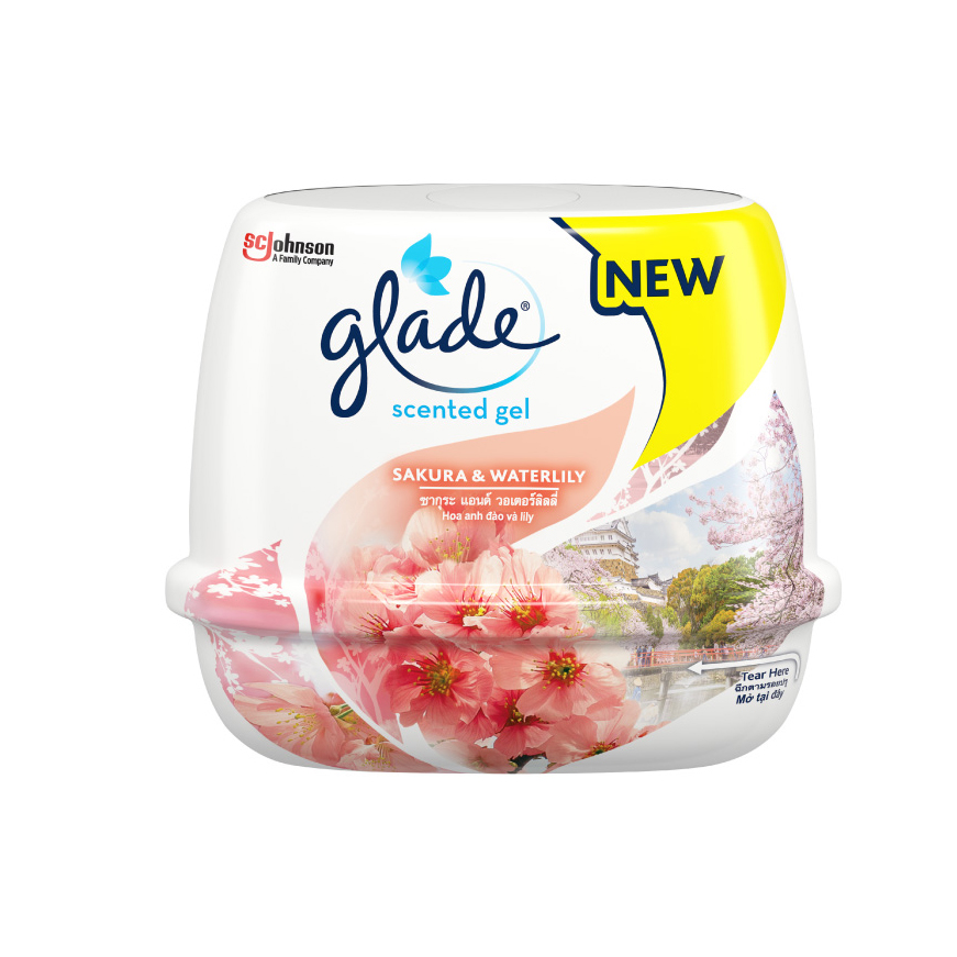 Bộ 2 Sáp Thơm GLADE Hương Anh Đào Lily 180gx2