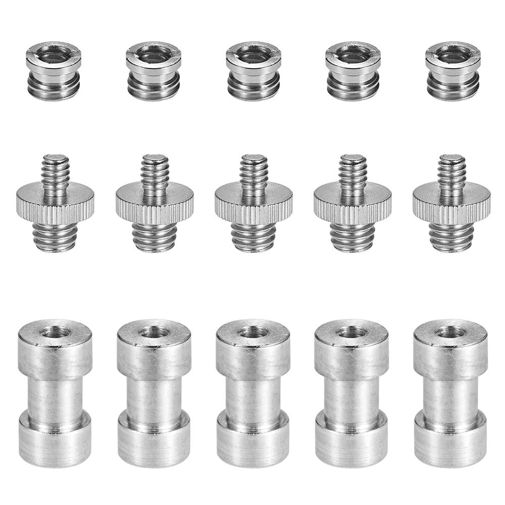 Bộ chuyển đổi vít có ren 1/4 "-20 đến 3/8" -16 Bộ giảm tốc trục vít cái Ống lót trục vít cho chân máy ảnh