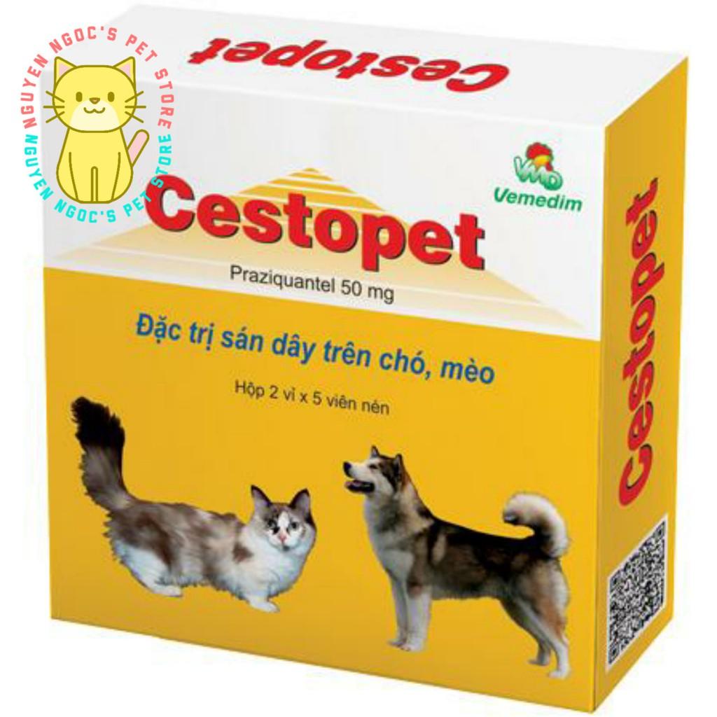 Cestopet Vemedim - 1 Viên ngăn ngừa sán dây dành cho CHÓ MÈO