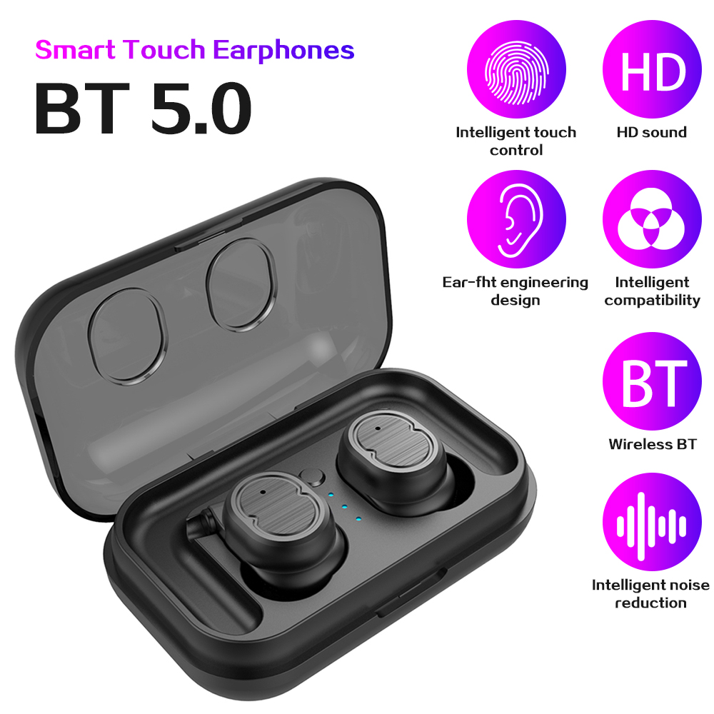 Tai nghe thể thao TWS-8 âm thanh nổi BT5.0 500mAh