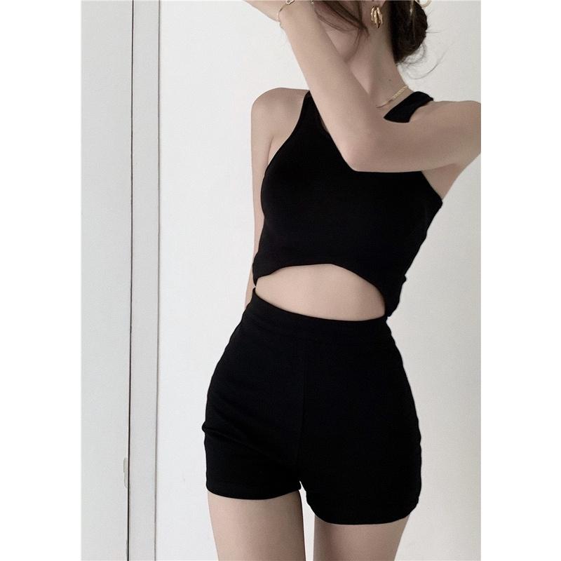 Quần Black Funoff Short - Quần Biker Short Dáng ngắn tôn dáng, mùa hè năng động Kanimi