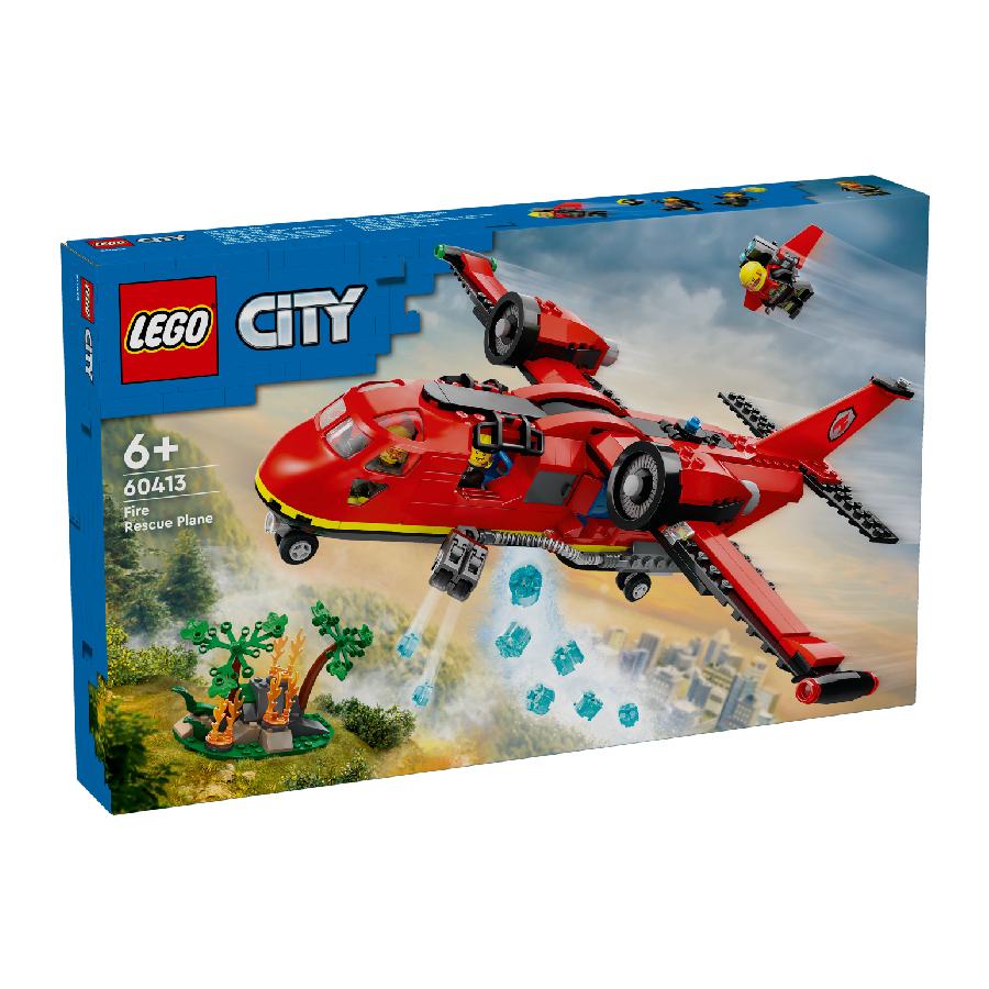 Đồ Chơi Lắp Ráp Máy Bay Cứu Hỏa LEGO CITY 60413 (478 chi tiết)