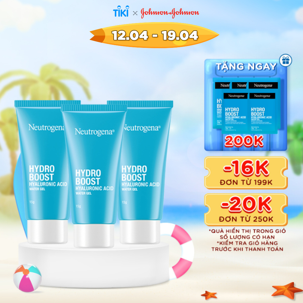 Combo 3 Kem Dưỡng Ẩm Cấp Nước Neutrogena Hydro Boost Water Gel Mini 15gx3