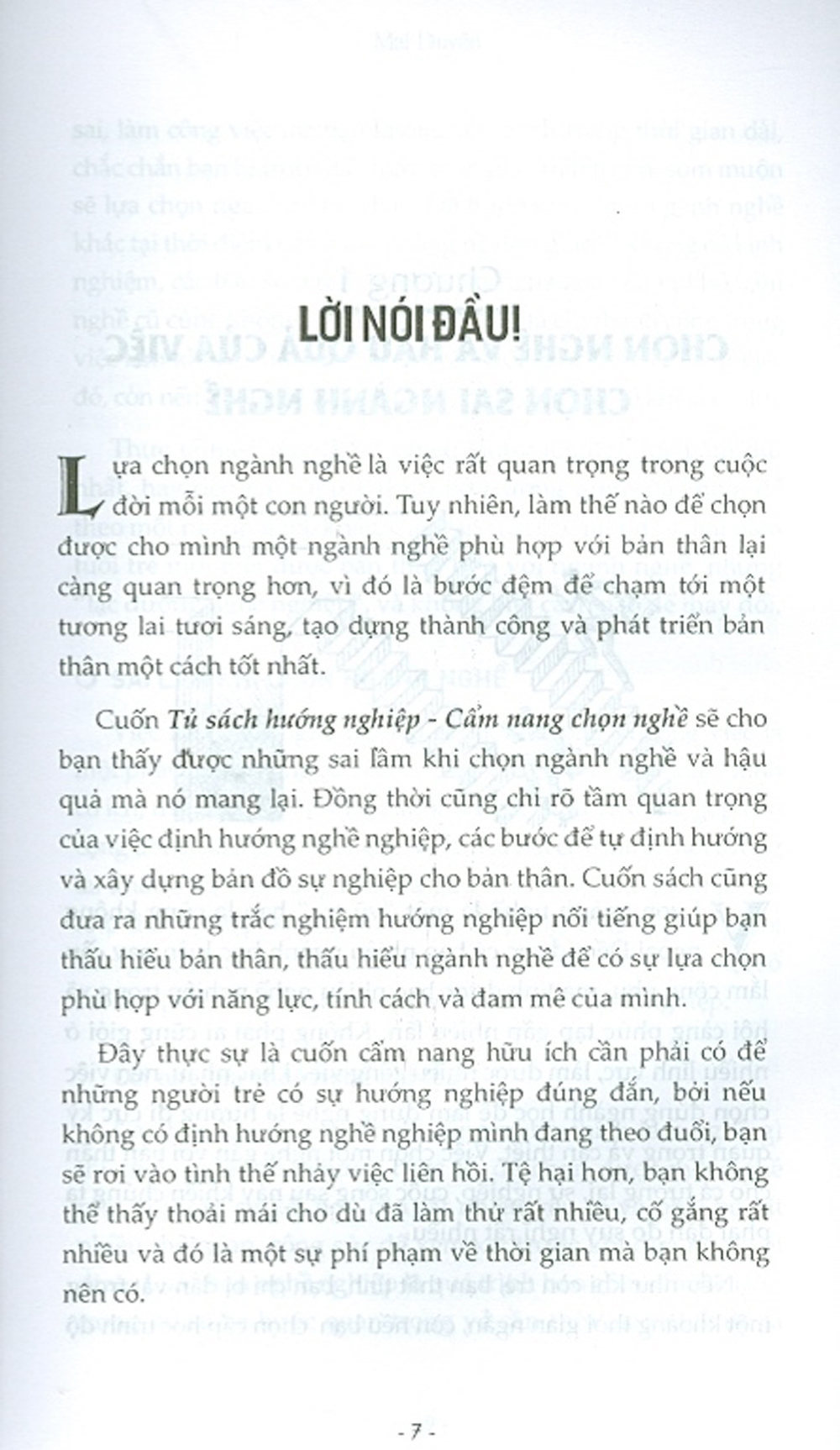 Tủ Sách Hướng Nghiệp - Cẩm Nang Chọn Nghề