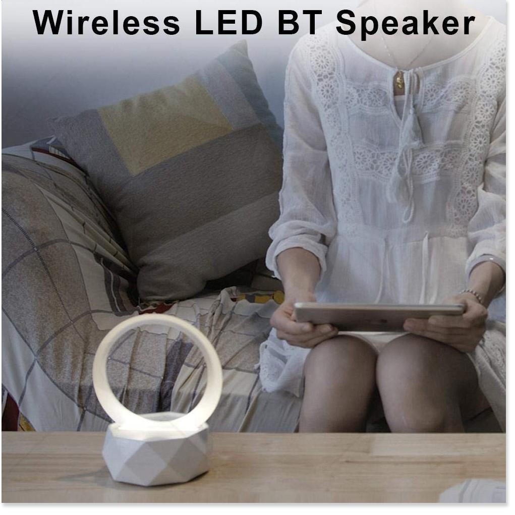 Loa bluetooth để bàn kiêm đèn ngủ hiệu ứng LED Gia Dụng SG