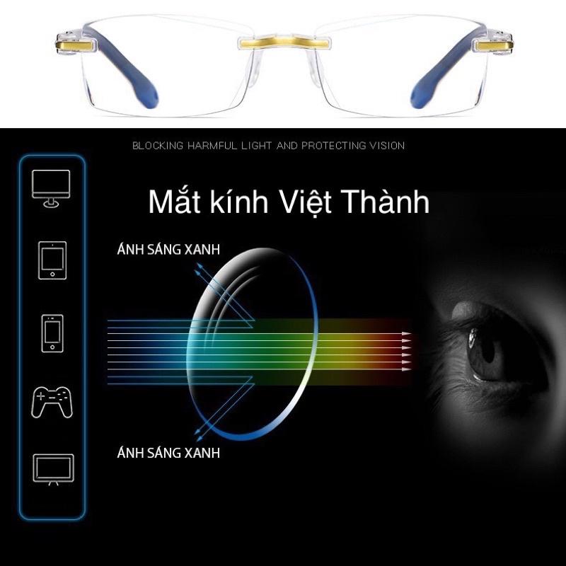giá mắt kính cận loạn chống ánh sáng xanh , chống loá , chống tia cực tím uv400 có sẵn MC 7