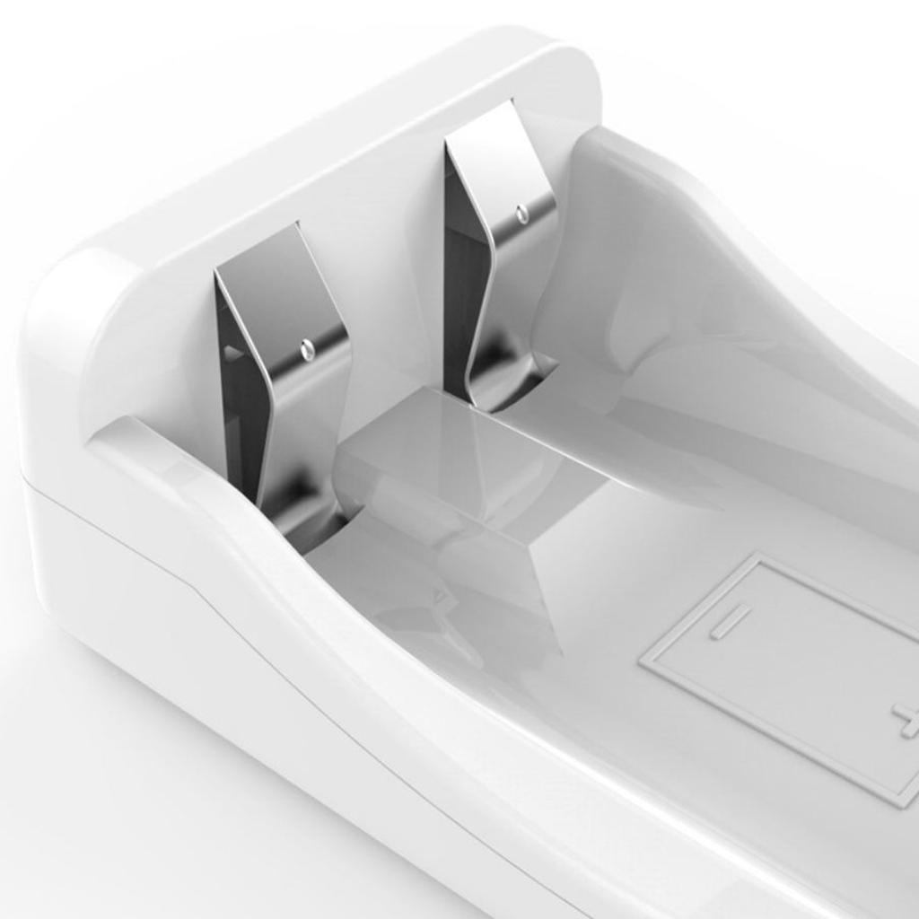 Premium 2 Slot USB Battery Charger For AA AAA Rechargeable NIMH NiCd Battery Grey