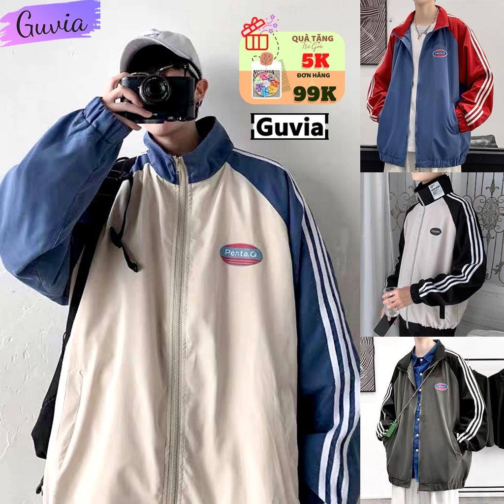 Áo Khoác Dù 2 Lớp GUVIA Form Rộng Nam Nữ Nhiêu Mẫu Unisex, Áo Gió Bomber Bóng Chày Chống Nắng