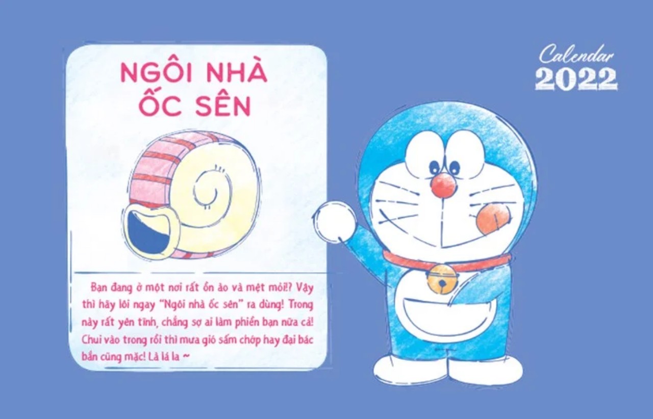 LỊCH BÀN DORAEMON 2022