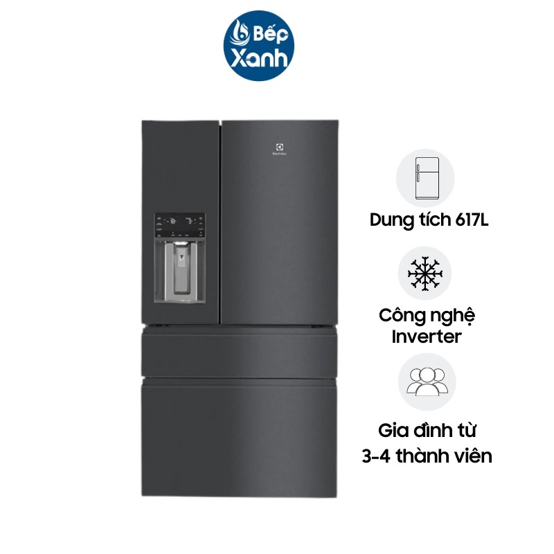 Tủ lạnh Electrolux EHE6879A-B - Inverter 617 Lít - 5 Mức Nhiệt Độ - Hàng Chính Hãng