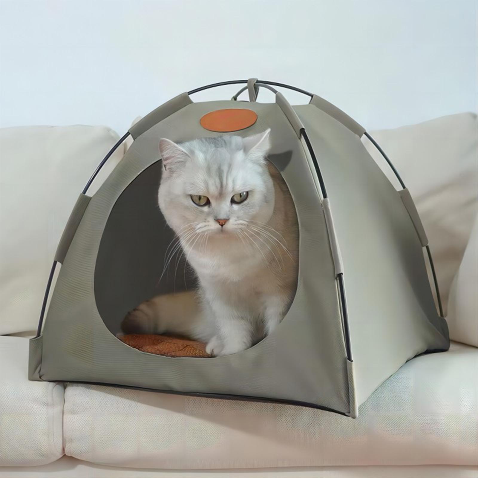 Pet Cat Tent Dog House Cave Washable Breathable Accessories Portable Pet Tent Bed Cat House for Rabbit Cat Puppy Kitten Patio
