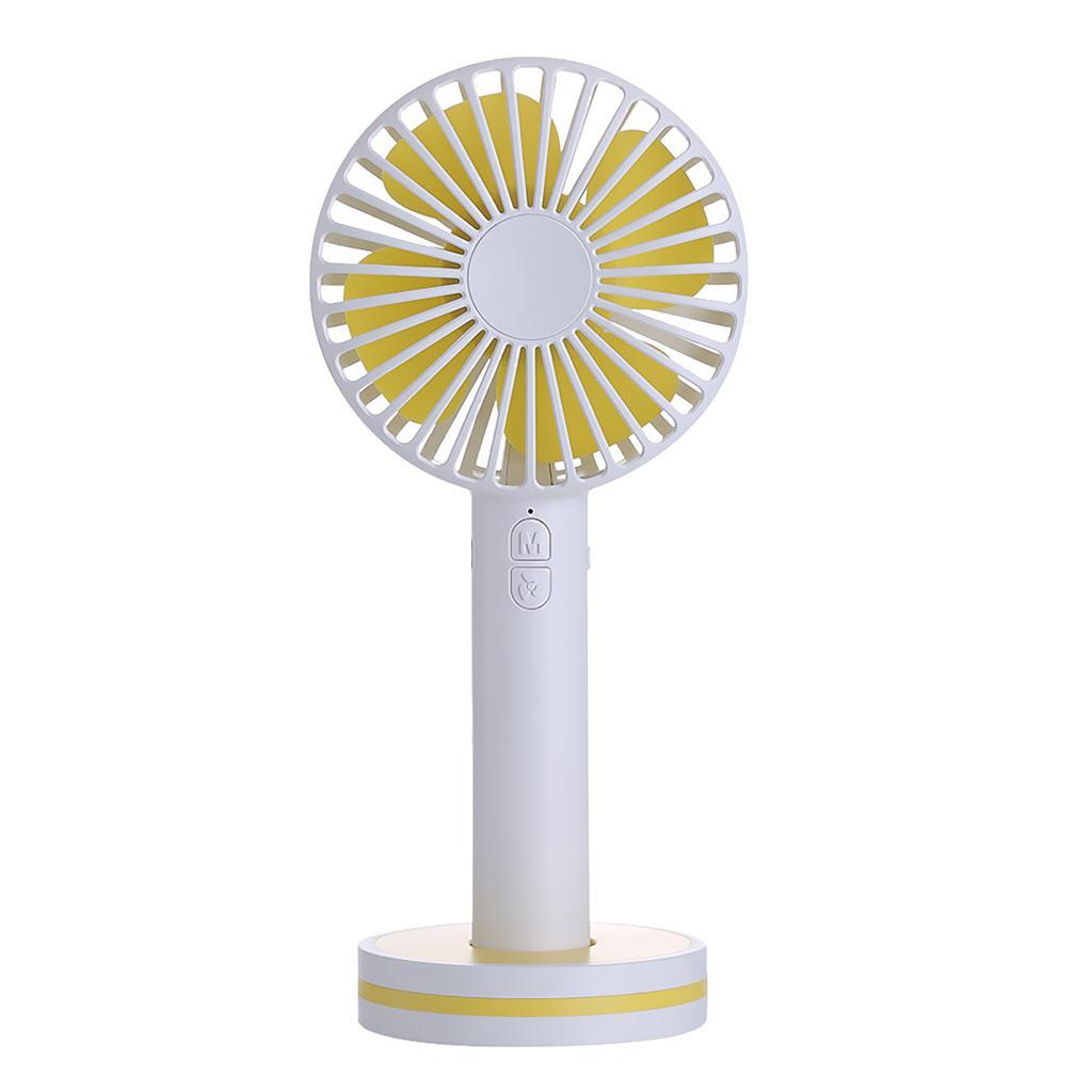 Mini Handheld Personal Desktop USB Cooling Fan with Mirror Base