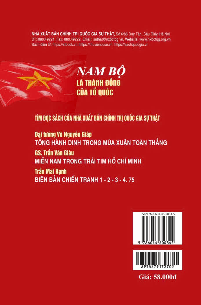 Nam Bộ là thành đồng của Tổ quốc