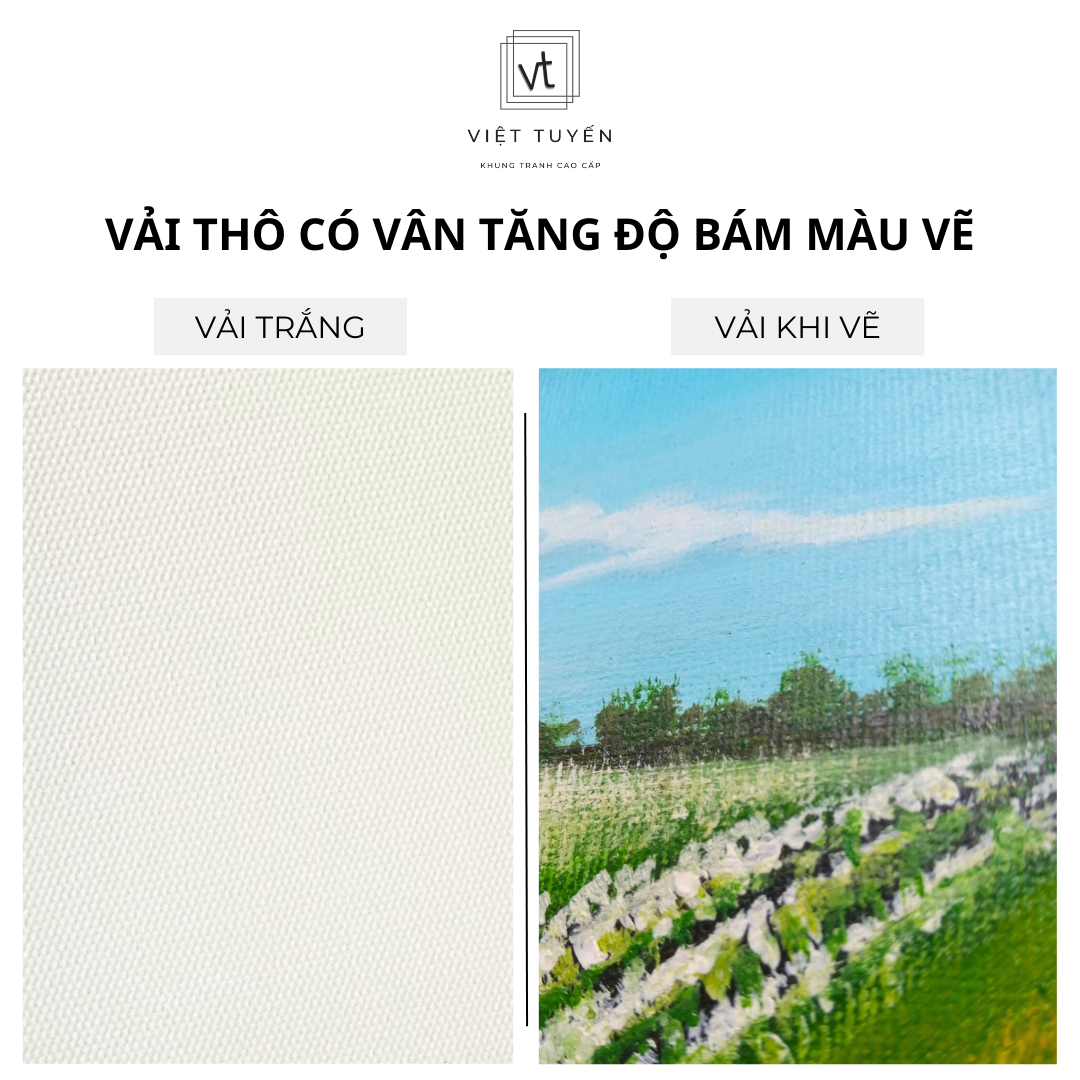 Khung tranh Canvas, Toan vẽ nhiều kích thước giá rẻ tận xưởng - nội thất Việt Tuyến