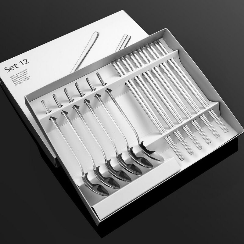 SET 12 MUỖNG ĐŨA INOX 304 SANG TRỌNG