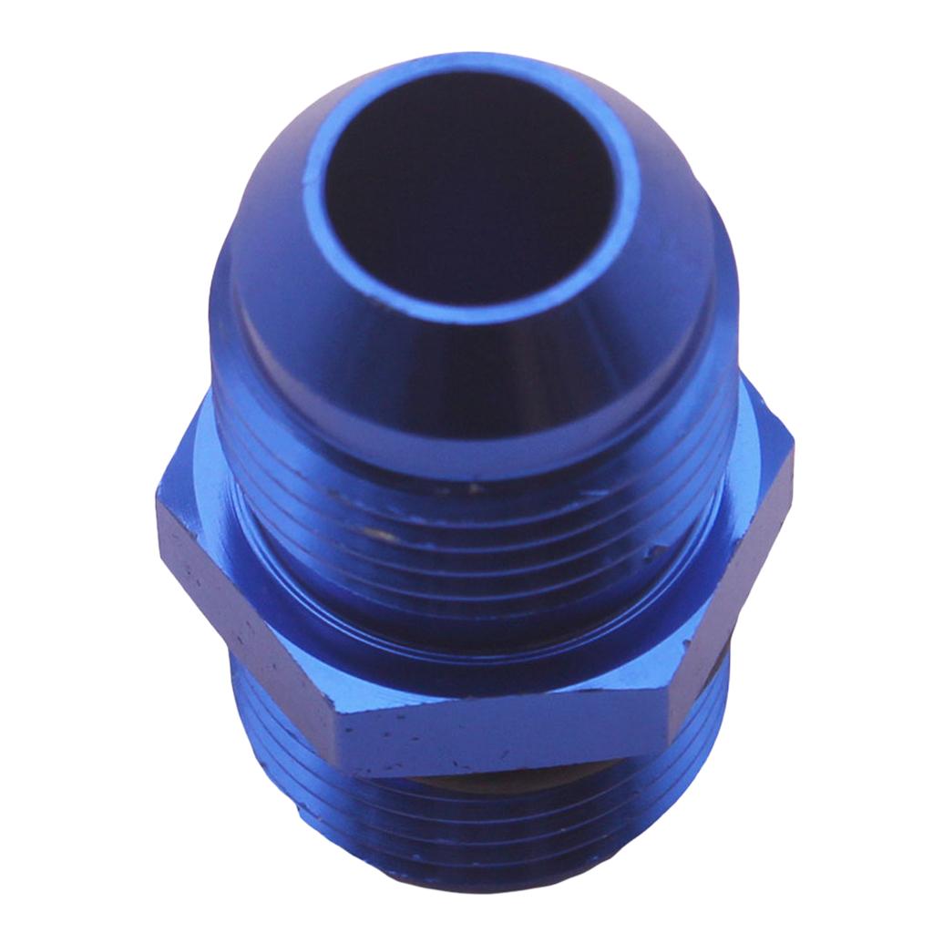 2 Pieces Blue Aluminum Billet AN10 10 An - ORB10 Male Fitting Straight Adapter