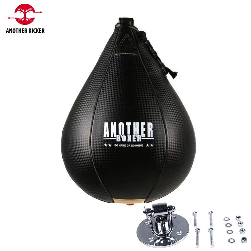 Tốc độ bóng xoay bộ tập thể dục quyền anh Pear MMA Punching PU Túi tốc độ Speedbag Base Phụ kiện Pera Boxeo Huấn luyện Thiết bị Color: Swivel
