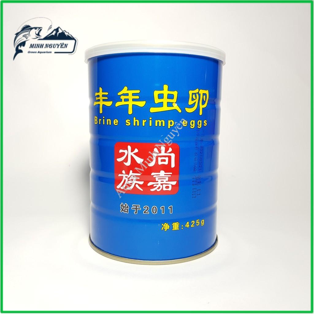 Trứng Artermia Lon Xanh 50G | Thức ăn Artermia sinh khối cho cá con cá Guppy 7 màu beta