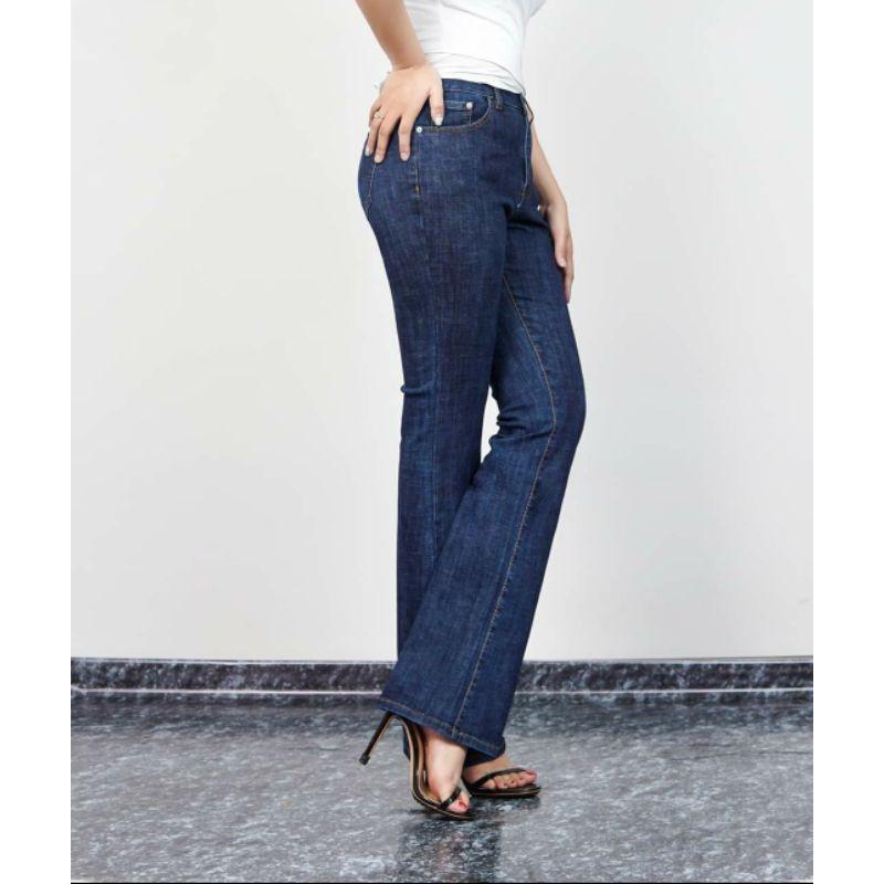 Quần Jeans Nữ Ống Loe Lưng Cao Siêu Co Giãn
