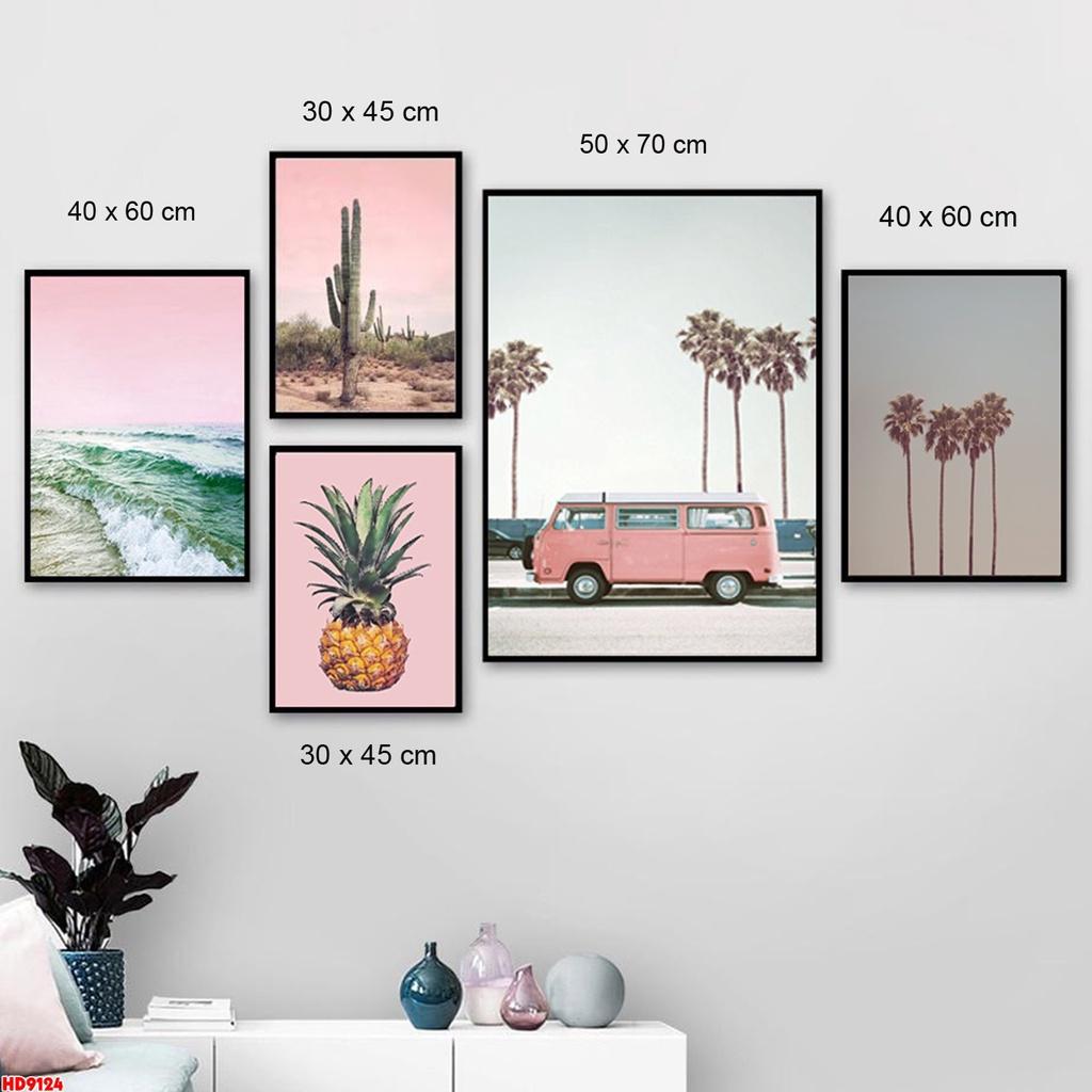 Tranh bộ trang trí hiện đại - Tranh treo tường phòng ăn