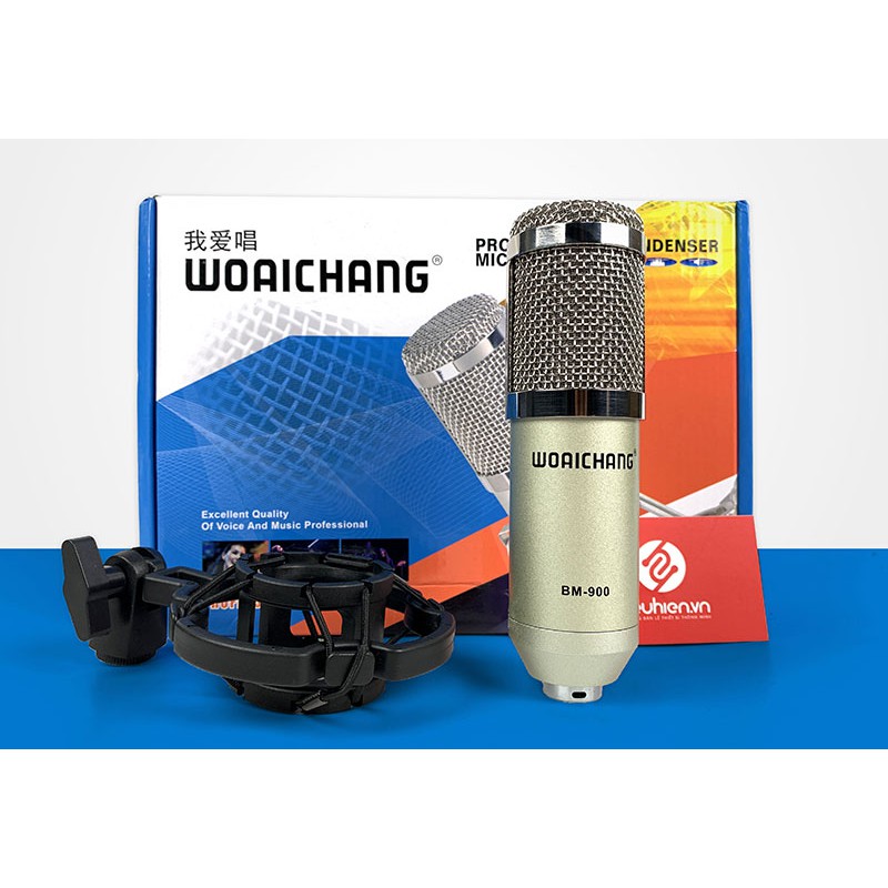 Combo sound card X5 + mic thu âm BM900 woaichang chuyên hát nhạc livestream tặng kèm full phụ kiện hát nhạc cực hay