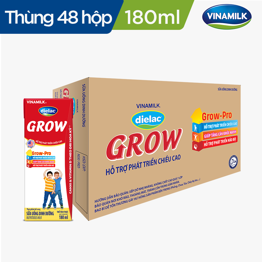 COMBO 48 HỘP - SỮA BỘT PHA SẴN DIELAC GROW ̣