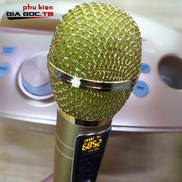 Loa bluetooth karaoke mini SD 306 Plus bản mới nhất, Loa mắt cú kèm 2 mic hát karaoke không dây, Bass cực chuẩn