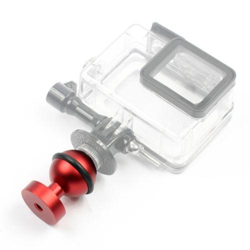 Nhôm hợp kim lặn đèn flash khung đèn chiếu sáng 1 inch 25 mm đầu bóng nóng cánh tay 1/4 3/8 gắn cho goPro dslr khay giàn dưới nước