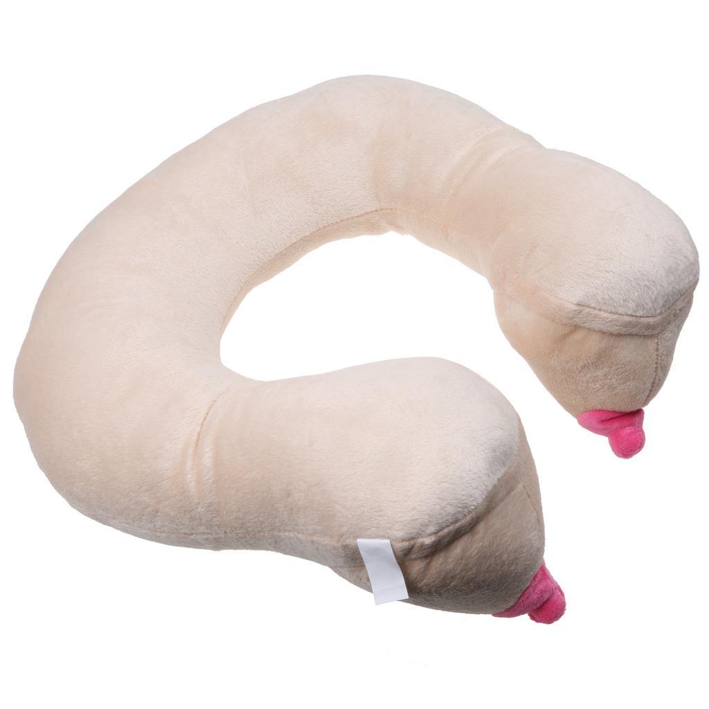 Soft Plush Comfort Neck Support Boob Boobie Cushion Pillow Novelty Adult