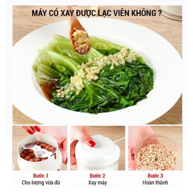 Máy xay tỏi ớt cầm tay Mini Food Chopper