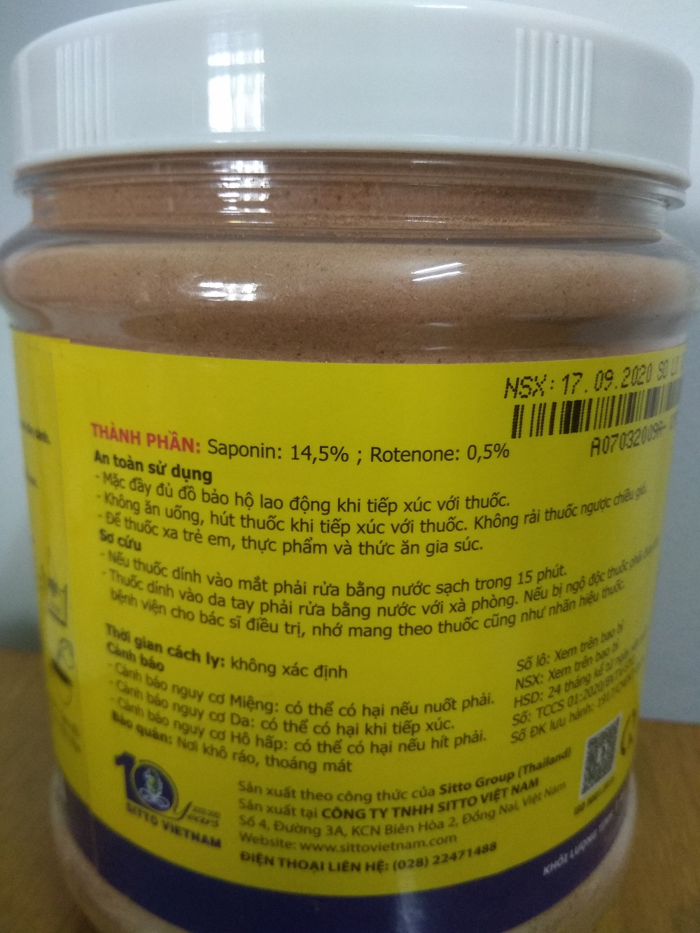 Sản phẩm SITTO-NIN trừ ốc tận gốc cả trong giá thể - chai 1 KG