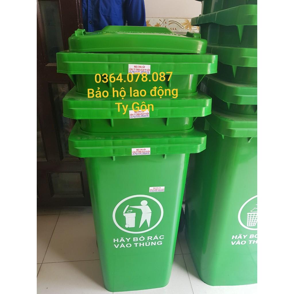 THÙNG RÁC 120L - NHỰA CAO CẤP HDPE