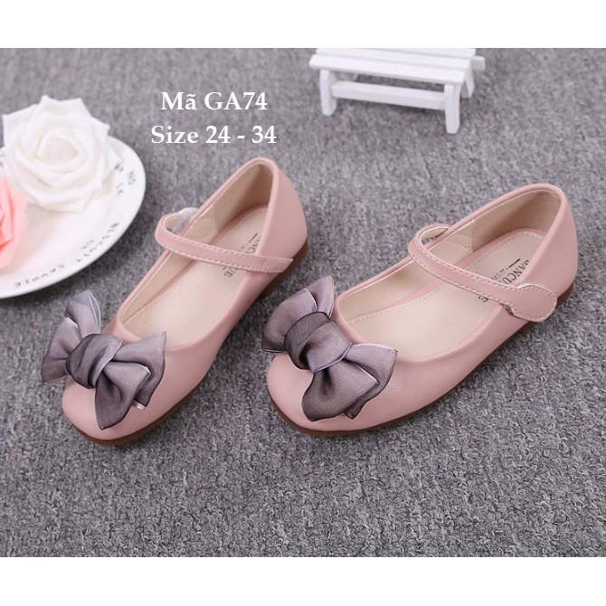 Giầy dép trẻ em.Giày Búp Bê Đính Nơ Cho Bé Gái 2 - 9 Tuổi Kiểu Dáng Hàn Quốc GA74