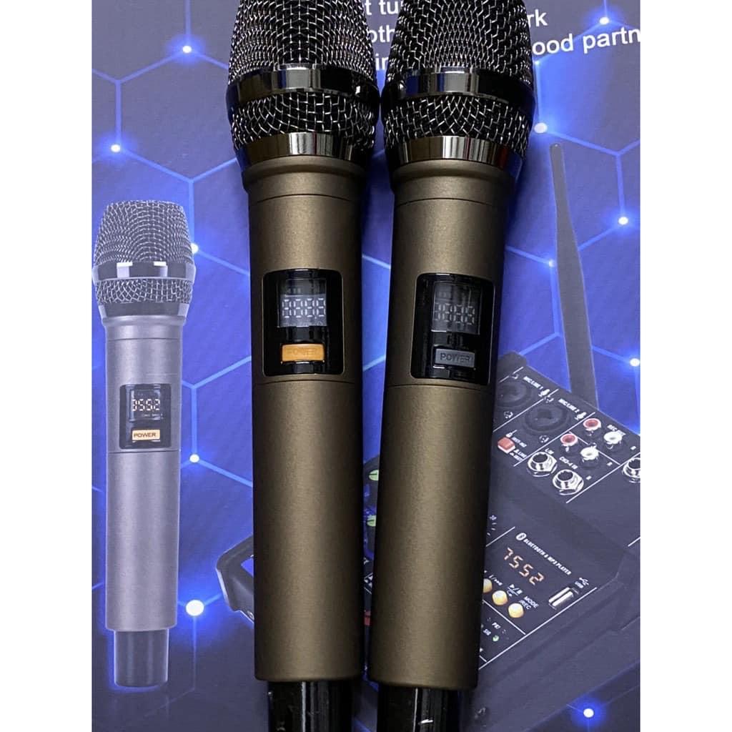 Combo Trọn Bộ Mixer G4 Bluetooth - Tặng Kèm 2 Micro Không Dây ,Bàn Mixer G4 Live Stream | Karaoke