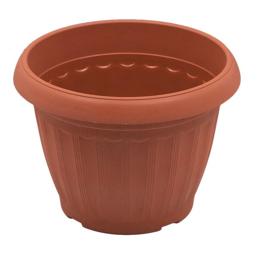 Chậu Hoa Tròn Kiểu Hy Lạp Cỡ Nhỏ - Màu đất - UBL OP0048