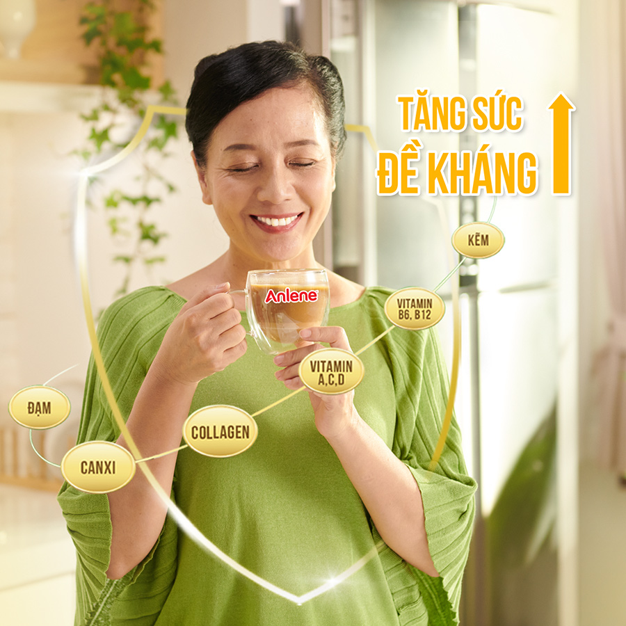 Combo 3 Sữa Bột Anlene Gold 3X vị Cà phê