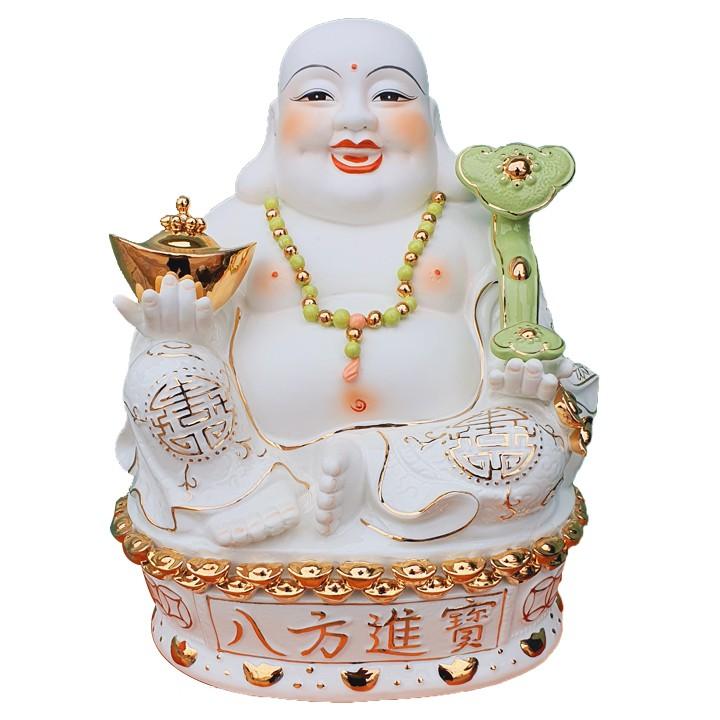 Tượng Phật Di Lặc Sứ Cao 35cm