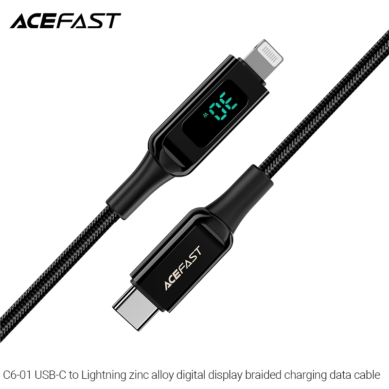 Cáp Sạc Acefast Type C To Lightning 1.2m C6-01 - Hàng Chính Hãng