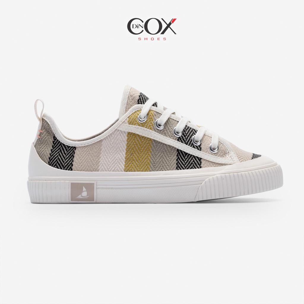 Giày Sneaker Bata Vải Canvas Nữ Dincox C20 Covi Yellow Thời Trang Chính Hãng