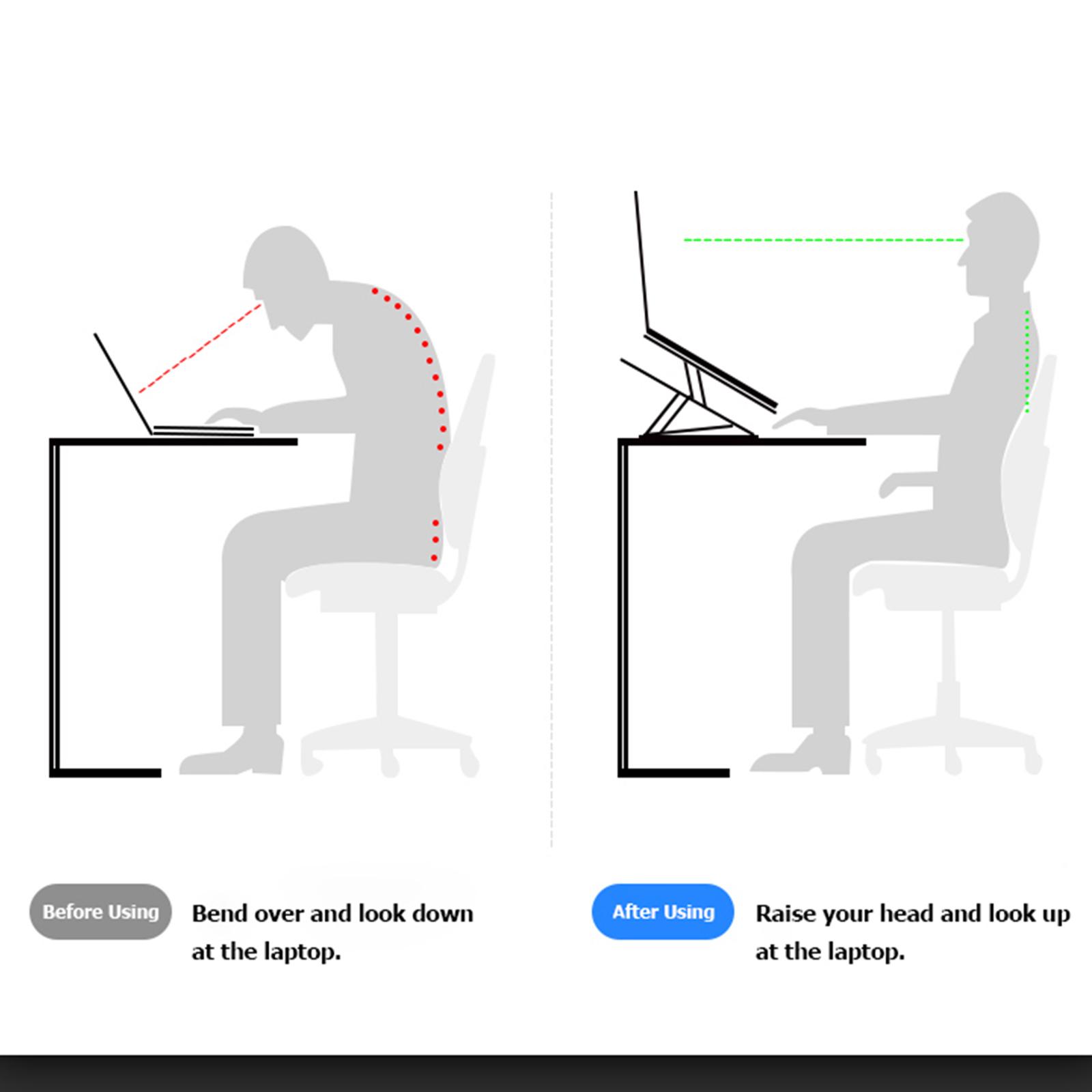 Foldable Adjustable Laptop Stand Portable Notebook Holder Aluminium Alloy Laptop Tablet Stand Computer Bracket